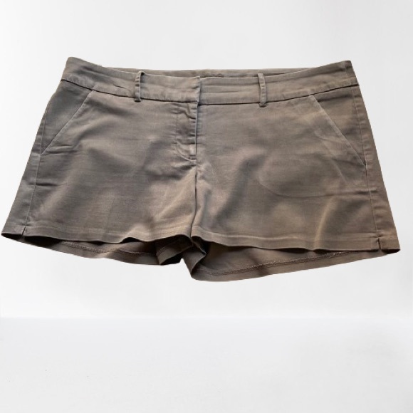 Mossimo Stretch Dark Khaki Chino Shorts - Picture 1 of 5